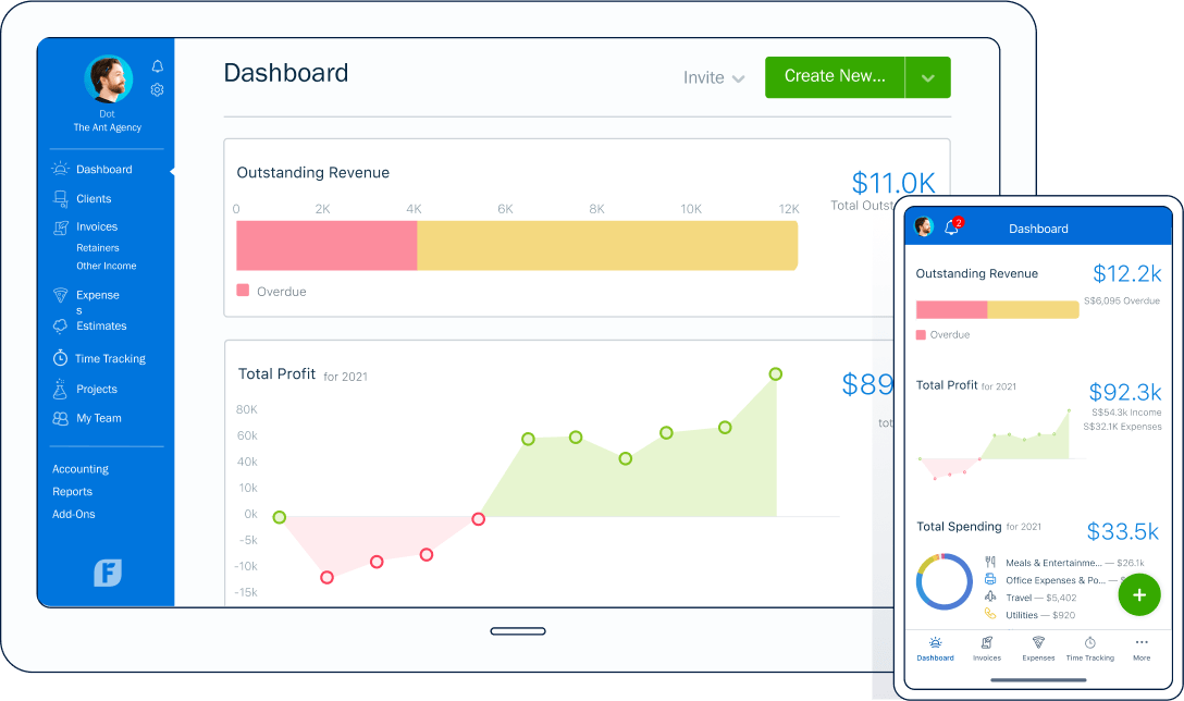Phần mềm kế toán đám mây Freshbooks cho công ty Singapore