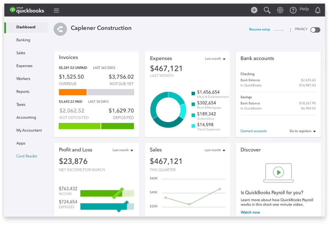 Phần mềm kế toán quickbooks online cho công ty singapore