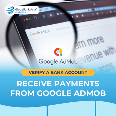Verify bank accoun to receive payment from Google Admob