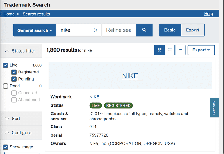 Tìm kiếm thông tin sản phẩm đăng ký bảo hộ nhãn hiệu