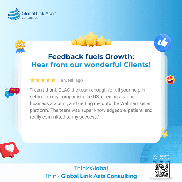 Feedback from customer using US company setup guide