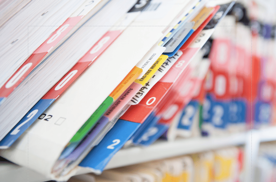 Example of keeping records in chronological order and alphabetical order