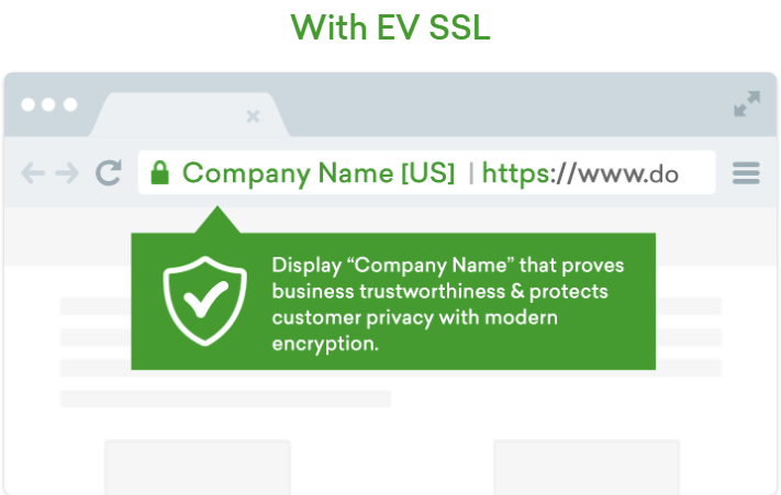 Ví dụ về chứng chỉ EV SSL
