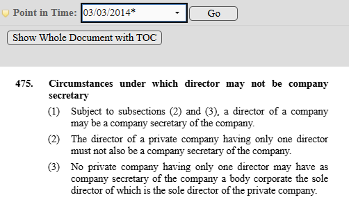 You can not be the secretary if you are the sole director