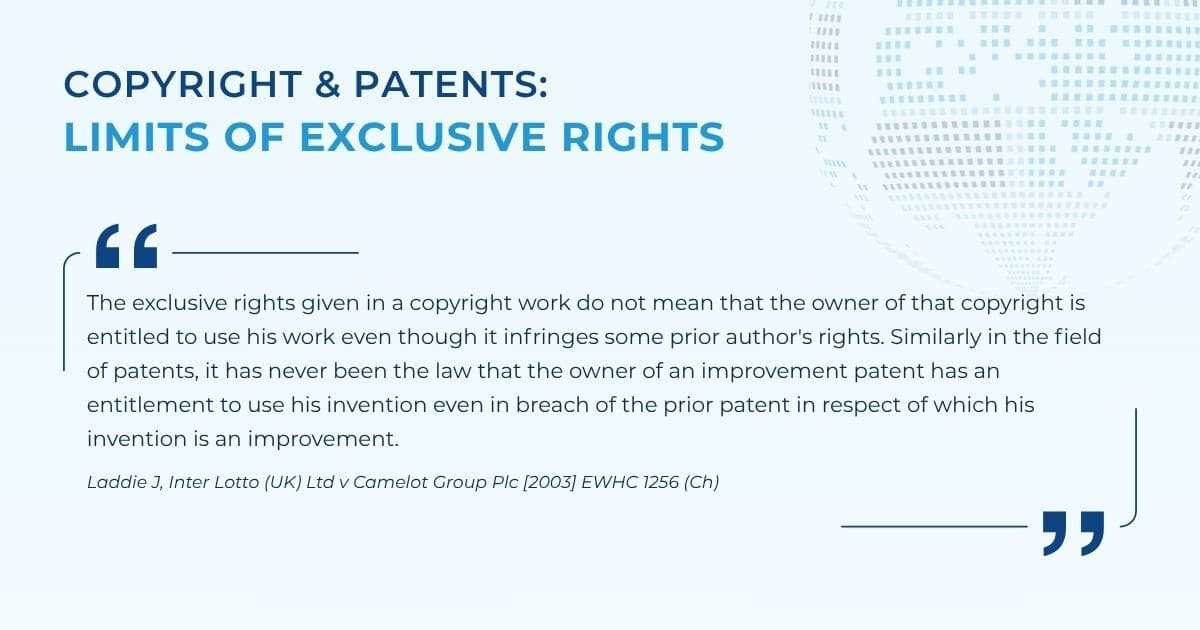 Copyright & Patents: Limits of Exclusive Rights