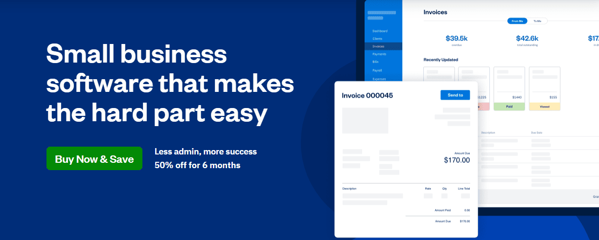 Freshbooks homepage