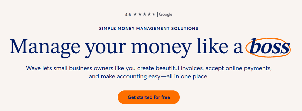 Wave accounting homepage