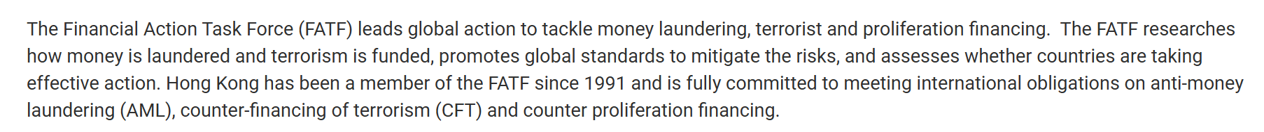 The Financial Action Task Force (FATF) leads global action to tackle money laundering