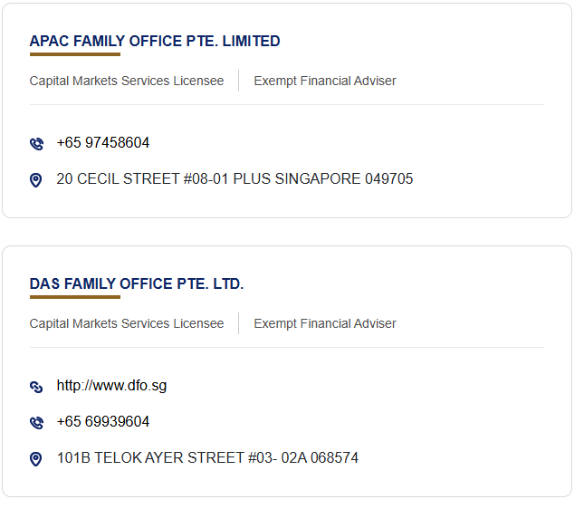 Ví dụ về các Family Office 