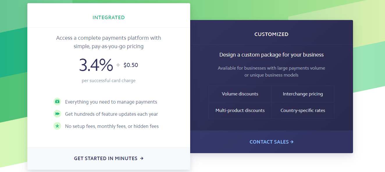 cả PayPal và Stripe đều tính phí trên giao dịch