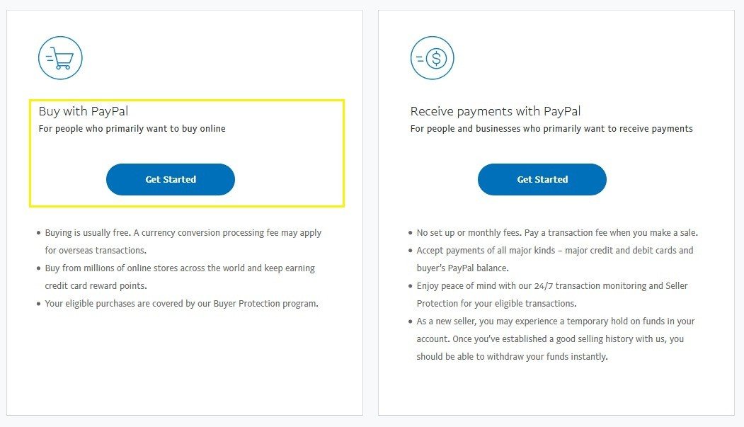Lựa chọn loại tài khoản nào PayPal Personal hay PayPal Business khi đăng ký PayPal