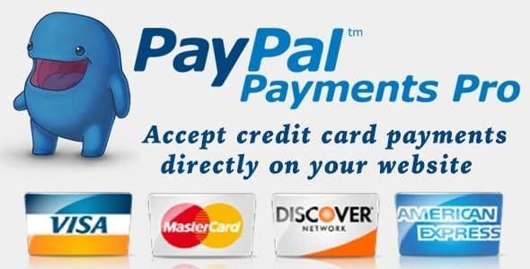 PayPal accepts all payment card