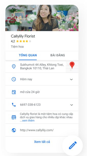 hồ sơ doanh nghiệp trên google my business